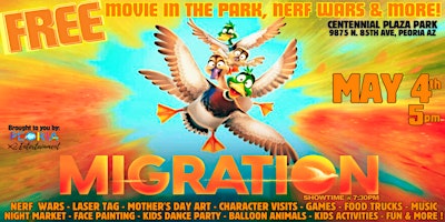 FREE Peoria Outdoor Movie, Nerf Wars, Food Trucks and More! Sat May 4th primary image