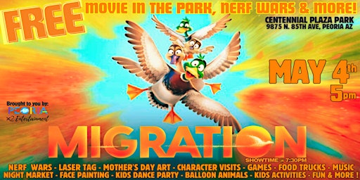 Image principale de FREE Peoria Outdoor Movie, Nerf Wars, Food Trucks and More! Sat May 4th