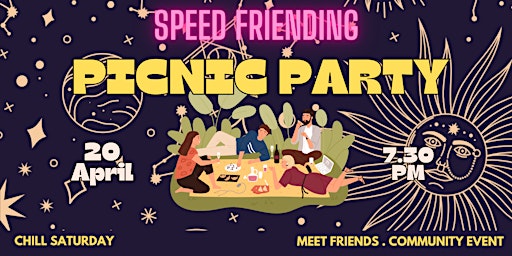 Image principale de Speed Friending Picnic Party