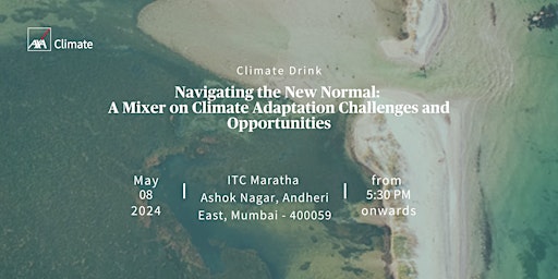 Imagem principal do evento Climate Drink: A Mixer on Climate Adaptation Challenges & Opportunities