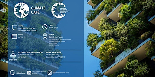 Immagine principale di Climate Café: Sustainable Cities - Planning & Building 