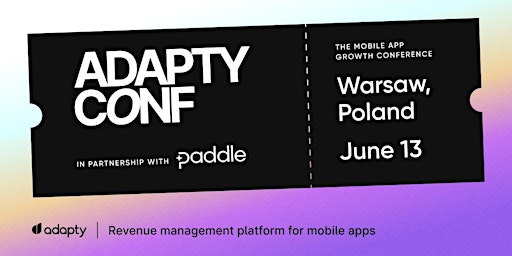 Adapty Conf: App Growth Unlocked primary image