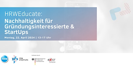 Image principale de HRWEducate: Nachhaltigkeit für Gründungsinteressierte & StartUps