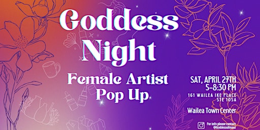 Primaire afbeelding van Goddess Night - Female Artist Pop Up