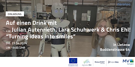 Imagem principal do evento Auf einen Drink mit... Julian Autenrieth, Lara Schuhwerk & Chris Ehl !