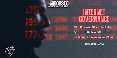 Imagem principal do evento Internet Governance - Monsec Masterclass