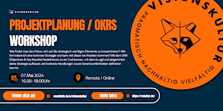 Agil und zielorientiert- OKRs für deine Projekt- & Strategieplanung primary image