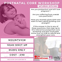 Hauptbild für Postpartum Core Workshop