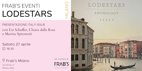Lodestars Anthology Italy launch