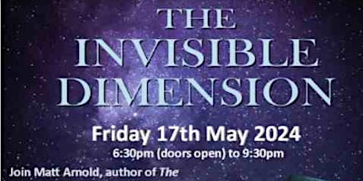 Imagem principal do evento The Invisible Dimension with Matt Arnold