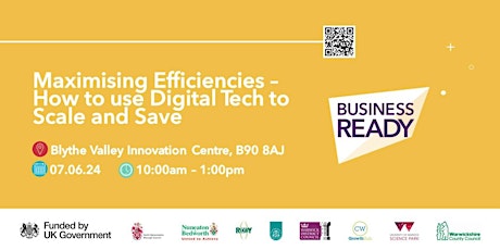 Maximising Efficiencies - How to use Digital Tech to Scale and Save