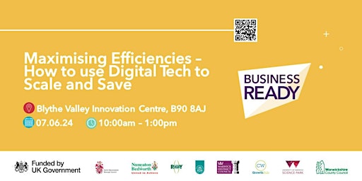 Image principale de Maximising Efficiencies - How to use Digital Tech to Scale and Save
