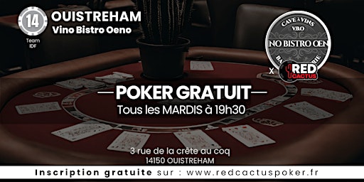 Immagine principale di Soirée RedCactus Poker X Vino Bistreo Oeno (VBO) à OUISTREHAM (14) 