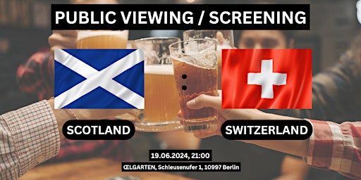 Imagen principal de Public Viewing/Screening: Scotland vs. Switzerland