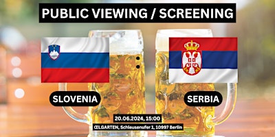 Primaire afbeelding van Public Viewing/Screening: Slovenia vs. Serbia