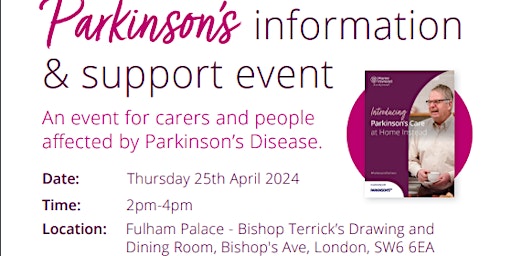 Hauptbild für Parkinson's Support and Information Event