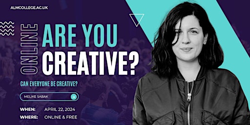 Imagem principal do evento Are you creative? By Melike Sabak