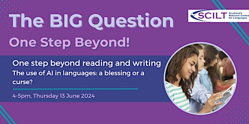 Imagen principal de Big Question: One step beyond reading and writing