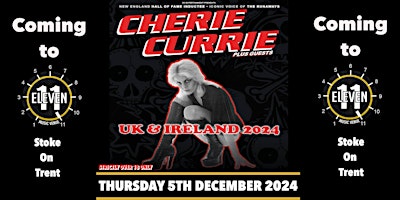 Immagine principale di Cherie Currie plus guests live at Eleven Stoke 