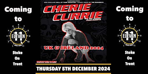 Immagine principale di Cherie Currie plus guests live at Eleven Stoke 