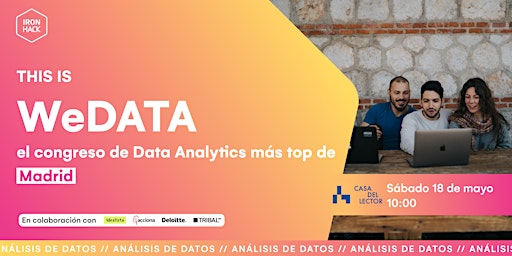 Imagem principal do evento [MAD] WeData: El congreso de Data Analytics más Top de Madrid