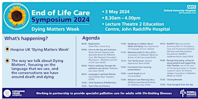 Imagem principal do evento End of Life Care Symposium Dying Matters Week 2024