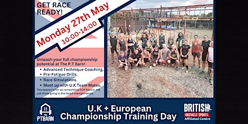 Imagem principal do evento 2024 TEAM U.K European and British Champs OCR Training Day