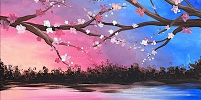 Magnetic Cherry Blossoms - Paint and Sip by Classpop!™ primary image