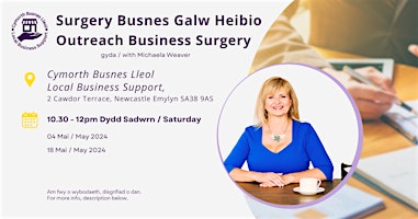Dydd Sadwrn / Saturday Drop-in Business Surgery  - Newcastle Emlyn primary image