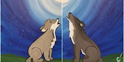 Paint Like the Wolves - Family Fun - Paint and Sip by Classpop!™ primary image