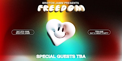 Primaire afbeelding van FREEDOM: FEEL GOOD HOUSE AND DISCO: DAY AND NIGHT TERRACE PARTY: BRIXTON