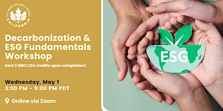 Decarbonization & ESG Fundamentals Virtual Workshop