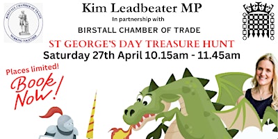 Imagem principal do evento Kim Leadbeater MP Saint George's Day Treasure Hunt
