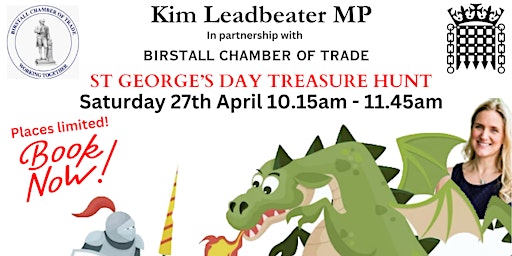 Image principale de Kim Leadbeater MP Saint George's Day Treasure Hunt