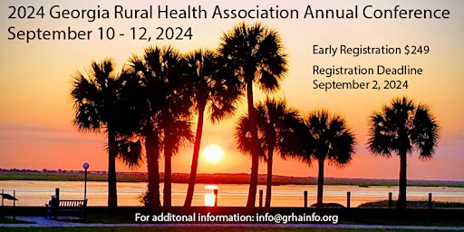 Imagem principal do evento 2024 Georgia Rural Health Association Annual Conference