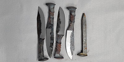 Railroad Spike forged Into Cutlery class primary image