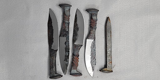 Imagem principal de Railroad Spike forged Into Cutlery class