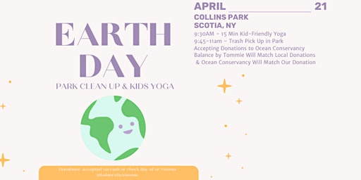 Primaire afbeelding van Earth Day Park Pick Up & Kids Friendly Yoga