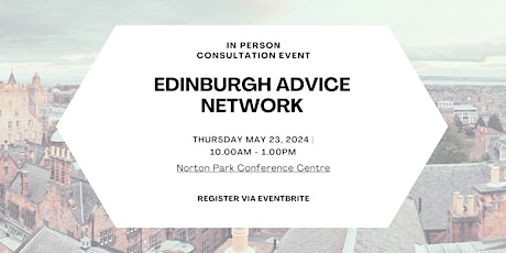 Edinburgh Advice Network Consultation Event