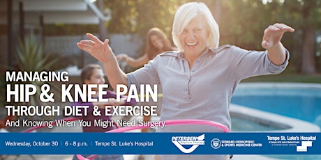 Managing Hip & Knee Pain Through Diet & Exercise