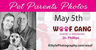 Imagem principal do evento Pet Parent's Pet and Family Photo Day Woof Gang Bakery Dr. Phillips