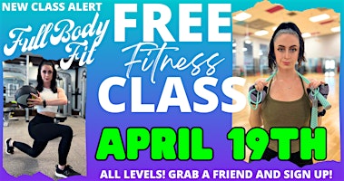 Imagem principal do evento FREE Full Body Fit Fitness Class Launch