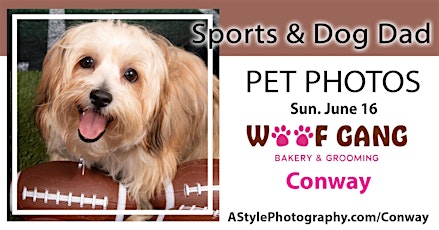 Dog Dad's and Sports Pet and Family Photos Woof Gang Bakery Conway