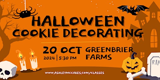 Image principale de Halloween Cookie Decorating Class @ Historic Greenbrier Farms