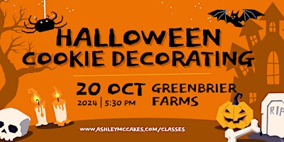 Imagen principal de Halloween Cookie Decorating Class @ Historic Greenbrier Farms