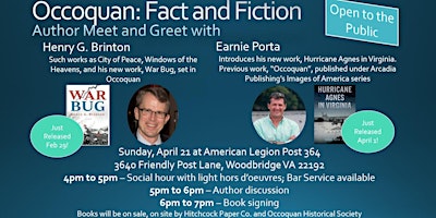 Imagem principal do evento Occoquan: Fact & Fiction: Local Authors Meet & Greet