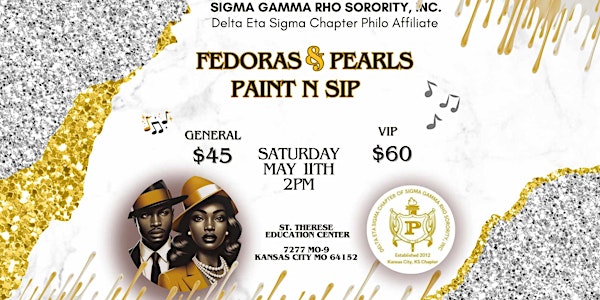 Paint and Sip - Fedoras and Pearls