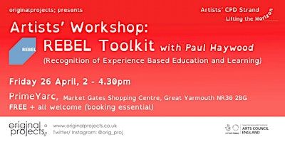 Primaire afbeelding van Artists' Workshop: REBEL Toolkit with Paul Haywood