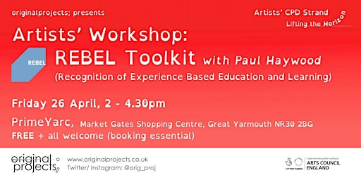 Imagem principal do evento Artists' Workshop: REBEL Toolkit with Paul Haywood