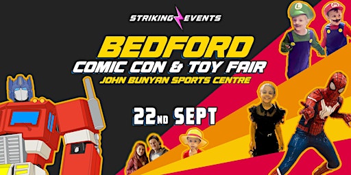Imagem principal do evento Bedford Comic Con & Toy Fair
